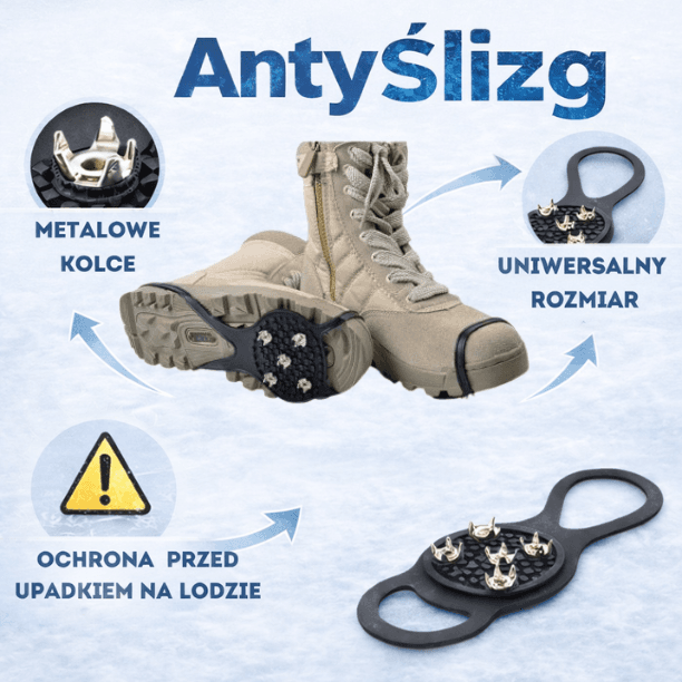 AntyŚlizg – nakładki antypoślizgowe na buty (2.sztuki)